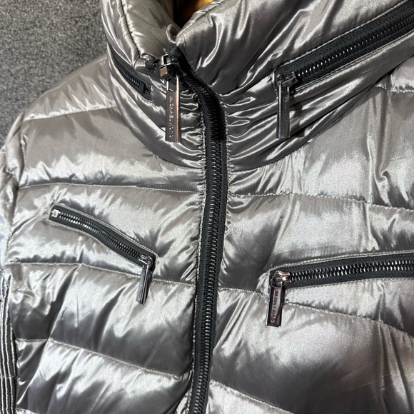 MICHAEL Michael Kors Metallic Down Puffer Jacket, Womens XL - Picture 3 of 10